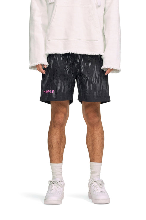 PURPLE BRAND Flames All-Around Short Mens Apparel